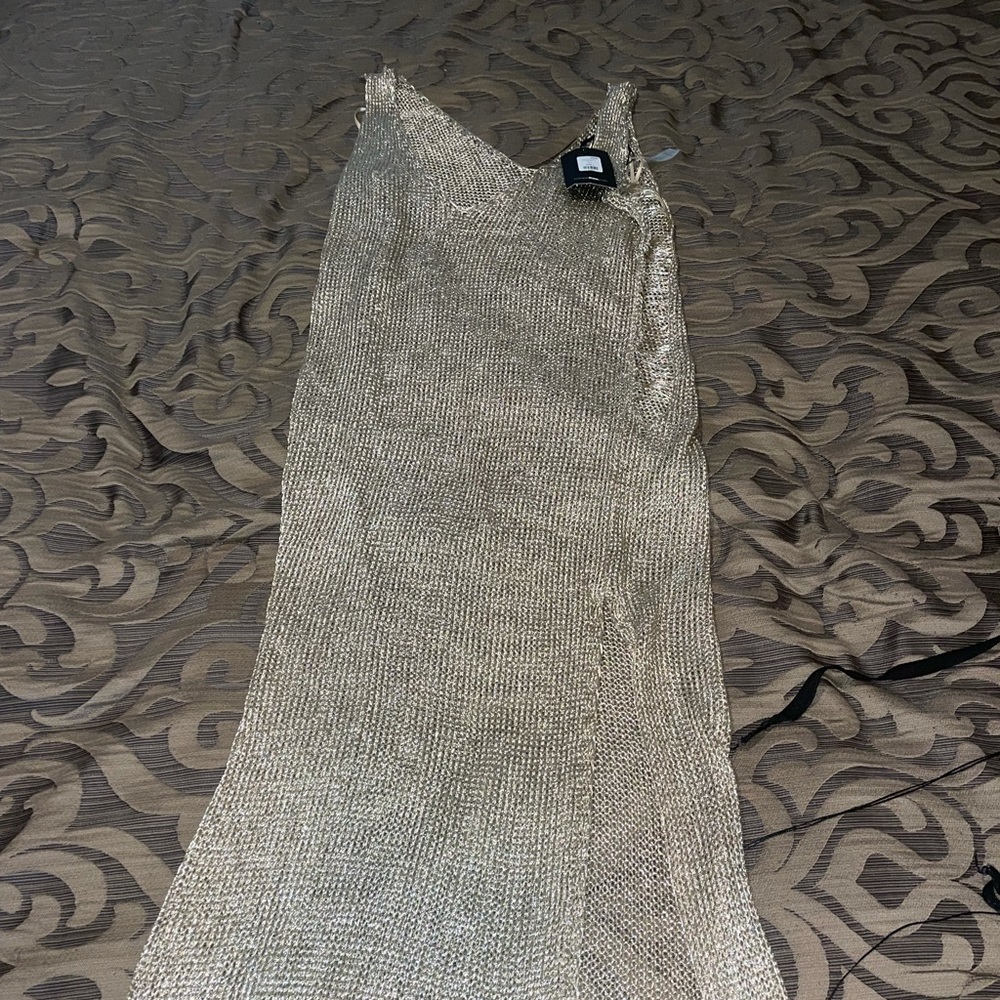 Champagne swimsuit coverup